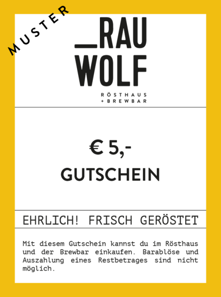 Gutschein 5 EUR für RAUWOLF Shops