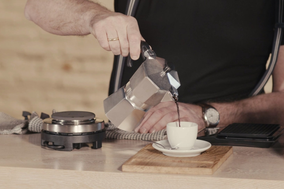 Kaffee-Zubereitung mit Bialetti-Espressokocher